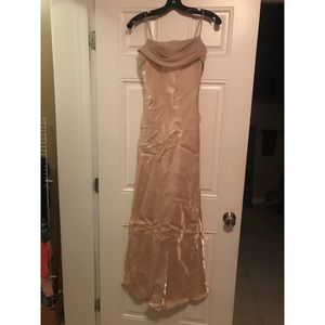Gold teen dress